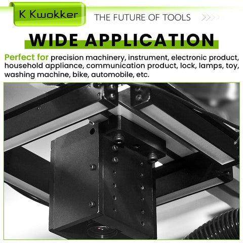 Black industrial machinery part showcasing precision components and versatile application for various tools and electronics.