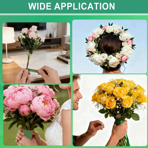 Wide application of Dope DIY Floral Craft Kit With ABS Pearls, Metal Wire, 2mm Flower Stems, Scissors, Pliers and Green Tape