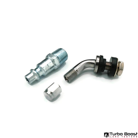 Universal 3 Inch Turbo Boost Leak Tester Kit Up To 30 PSI Premium Pro Grade 6061 Aluminum components and fittings