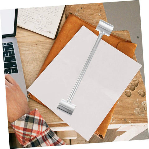 Beefy Heavy Duty Hinge Adjustment Wrench Tool For Door Repair on a wooden table with documents