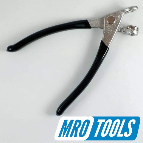 Three Sixteenth Inch Cleco Sheet Metal Fasteners With Cleco Pliers And Carry Bag Brass Color For Quick Reusable Clamping In Auto Body Metal Fabrication And DIY Sheet Metal Projects showing Cleco pliers