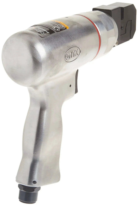 Pistol Grip Punch And Flange Tool with 5.5mm Punch Rotating Head and Precision Control for sheet metal, side view.