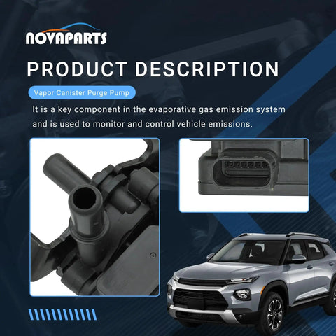 Vapor Canister Purge Pump Replacement For 2020 2021 Cadillac XT4 XT5 2020 2021 GMC Acadia 2020 2021 Chevy Blazer 2020 2021 Trailblazer 2021 Buick Encore Easy Install Direct Fit Part Numbers 55513205 55511871 55516874 12729606 12703879 For Your Ride key component in gas emission system