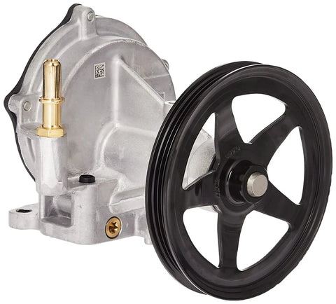 ACDelco GM Original Equipment vacuum pump with black pulley and brass inlet fitting
