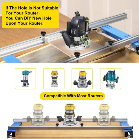 Portable 48 Inch Router Sled For Wood Slabs Adjustable Slab Flattening Jig For DIY Woodworking And Home Projects Pro Grade