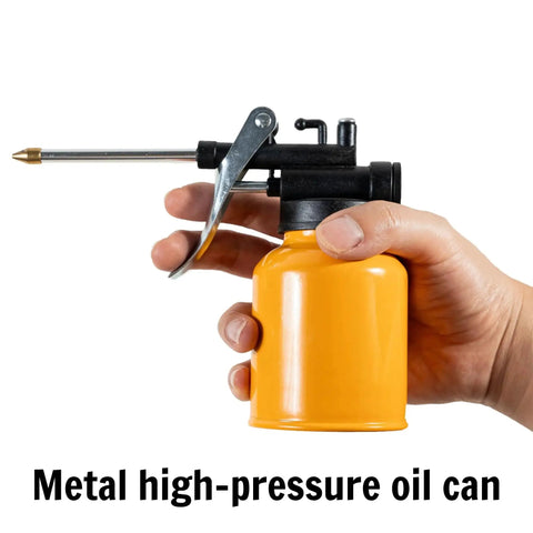 Heavy Duty Hand Pump Oiler With MetalFlex Spout For Deep Lubrication In Chains Bearings And Mechanisms High Pressure Pump Action