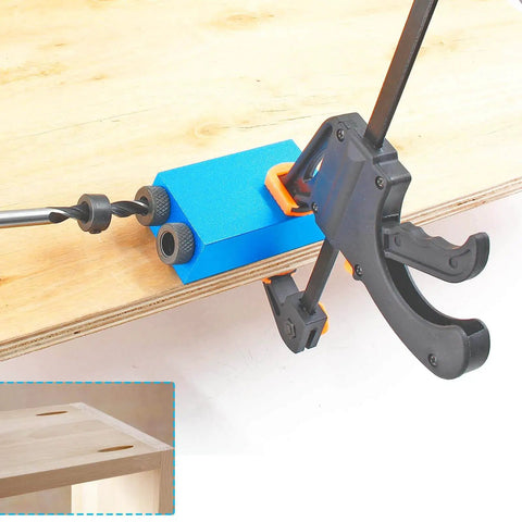 Pocket Hole Jig Kit For Woodworking With 15 Degree Drill Guide And Durable Aluminum Fixture Includes 6mm 8mm And 10mm Drive
