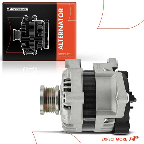Alternator Replacement For Chevrolet Sonic 2012 To 2020 1.4L 12V 100A Direct Fit With Six Groove Clutch Pulley Clockwise Rotation