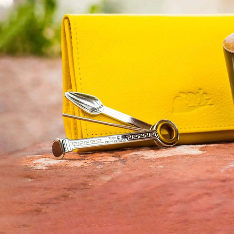 3 In 1 Pipe Tool Cleaner Reamer Tamper Poker Set Crafted From 100 Percent Stainless Steel Czech Made with gold accents
