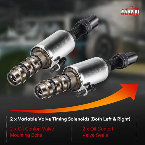 2 Pack Camshaft Variable Valve Timing Solenoids VCT Solenoids 8L3Z-6M280-A And 8L3Z-6M280-B Replacement For 2004 2005 2006 2007 F150