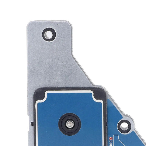 Close-up of a Super Strong 50Kg Magnetic Welding Jig Holder, heavy-duty galvanized iron shell, for steel pipes, welding fixtures, 2 pack