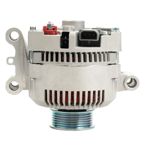 Front view of New Heavy-Duty 95Amp 12V Alternator With 6-Groove CW Pulley For Ford Ranger F-150 and other models