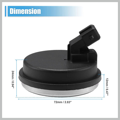 Rear Hub Bearing ABS Speed Sensor Cap Black For Hyundai Veloster Elantra GT And Kia Forte OE 58980F0000 side view