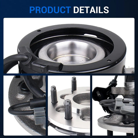 Close-up of Front Right Wheel Bearing And Hub Assembly 515107 Plug And Play Direct Fit for Chevy Colorado 2004 2008 with ABS
