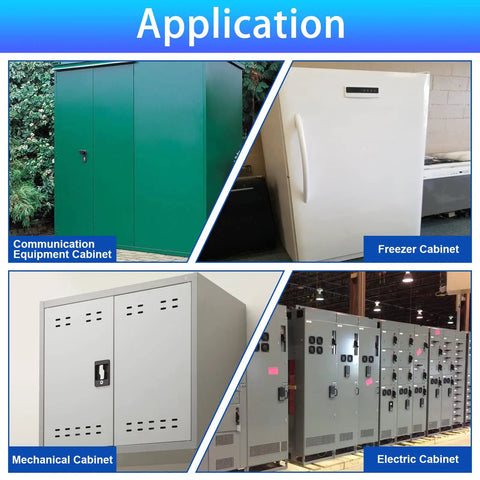 Image showing application of Adjustable Torque Position Control Hinges 2 Pack Black Door Gate And Cabinet Hinges with cabinets.
