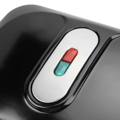 Close-up of indicator lights on Beat The Morning Rush With This 10 In 1 Breakfast Maker With Nonstick Plates Indicator Lights Cool Touch Handle Easy To Store For Breakfast Grilled Cheese Tuna Snacks Us Plug 110V