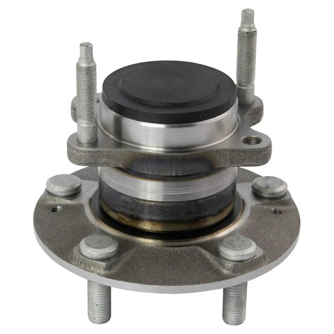 Front view of Rear Wheel Bearing And Hub Assembly Set For 2010 2011 2012 2013 Kia Forte And Forte Koup Driver And Passenger Sides 2 Piece Replacement Kit