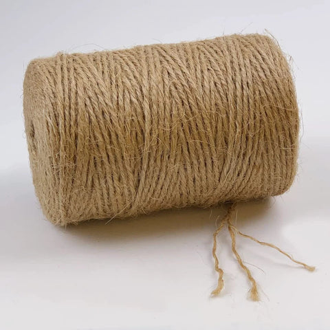 Natural Jute Twine 2mm Thick 600 Feet Brown String for Crafts Gift Wrapping Gardening Crochet Knitting Macrame Decor Eco Friendly