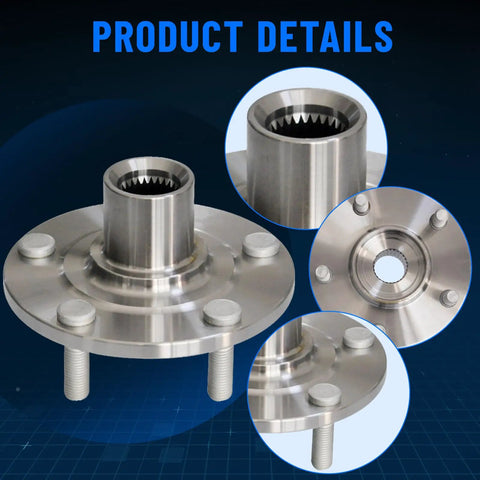 Front Wheel Hub Assembly Pair for Mitsubishi Lancer 2008-2017, Outlander 2007-2019, Outlander Sport 2011-2019, and Outlander PHEV 2018-2019 - 5 Lug Front Left and Right, OE 3380A018 930005