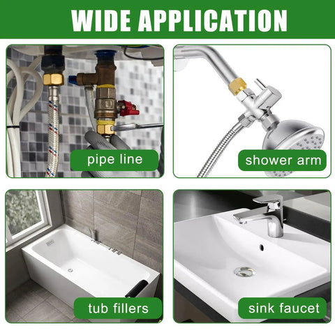 Wide application for 1/2 Inch Brass Pipe Extension Fitting Set in pipeline, shower arm, tub fillers, and sink faucet setups