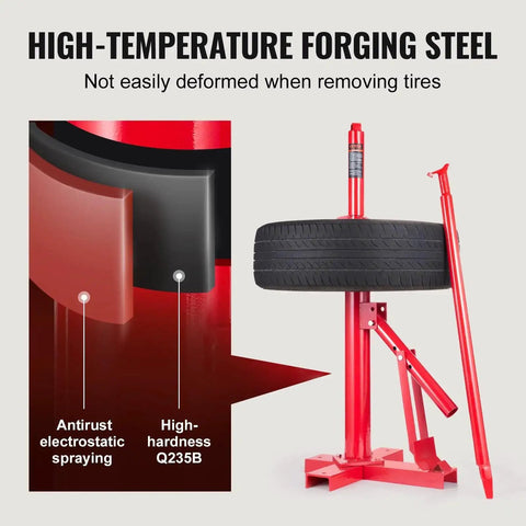 Manual Tire Changer And Bead Breaker Set For 8 To 16 Inch Tires Portable Hand Mount Tool with high-temperature forging steel