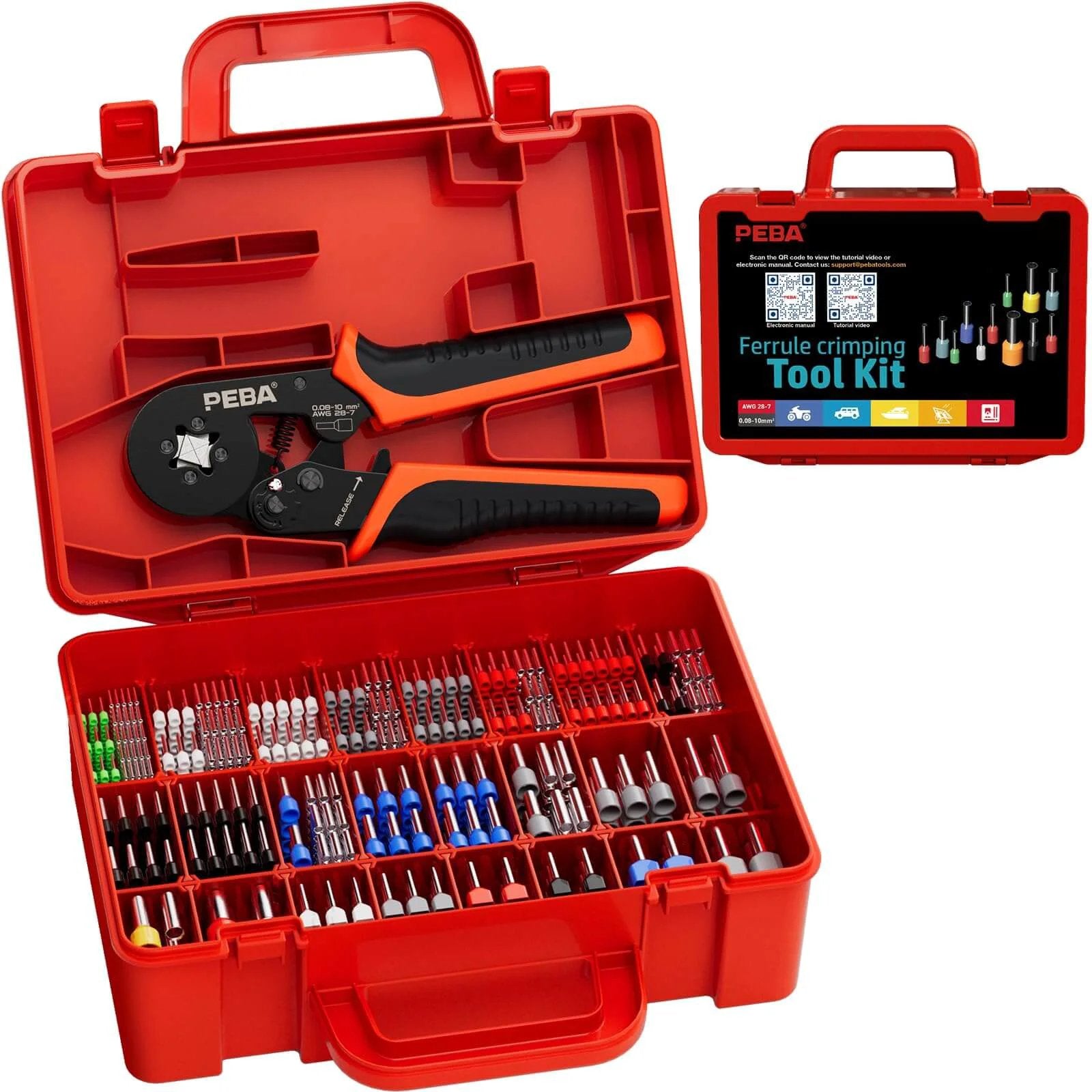 Cable Adjustment Rachet Self Adjusting Ratchet Wire Crimping Kit With 1750 Tin...