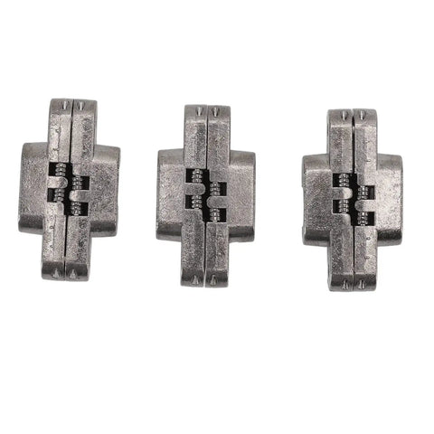 3 Pcs 43mm Mini Cabinet Invisible Hinges 180 Degree Zinc Alloy Cross Hinge Set Black Plated For Cabinets Jewel Boxes