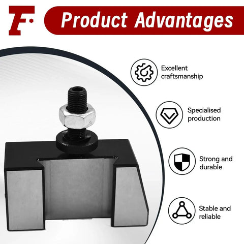 Universal Parting Blade Holder For CNC Lathe Quick Change System Fits 250-100 And 250-111 Tool Posts product advantages