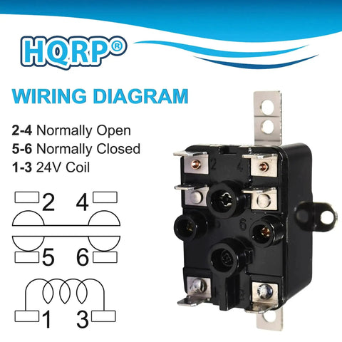 Beefy Enclosed General Purpose Fan Relay Replacement for Emerson 90-380 with wiring diagram