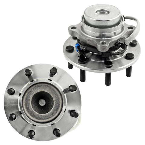2WD Front Wheel Bearing Hubs For 2003 Through 2017 Chevy Express 3500 4500 Vans Wheel Hub Bearing Assembly Replacement With 180mm ABS Sensor OEM Grade