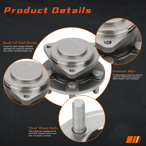 Front Wheel Hub And Bearing Assembly LH RH Fit 2012 2020 Dodge Challenger Charger And Chrysler 300 With 5 Lug ABS