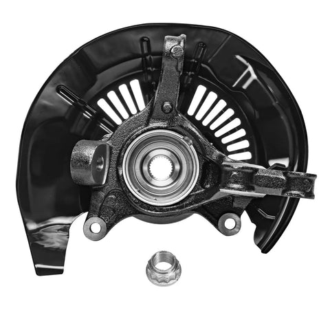 Front Left Steering Knuckle With Wheel Hub Bearing Assembly For Toyota Highlander AWD 2008-2013 3.5L V6 Driver Side Replacement
