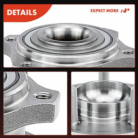 Close-up views of Rear Wheel Bearing And Hub Assembly For 5 Lug Vehicles With 32 Spline Shaft Compatible With Dodge Charger 2009 2014
