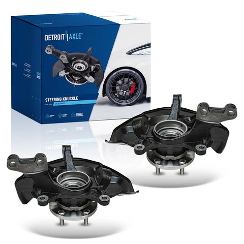 2Pc Front Steering Knuckles And Wheel Bearing Hubs Assembly For 2004 2005 2006 2007 Toyota Highlander AWD 3.3L Gas Replacement Kit