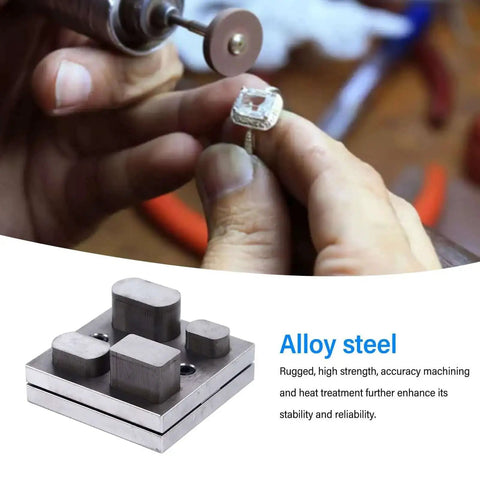 Durable Alloy Disc Cutter Set For Jewelry Making And Metal Crafting, close-up of alloy steel punch die in use, precise cutting tool