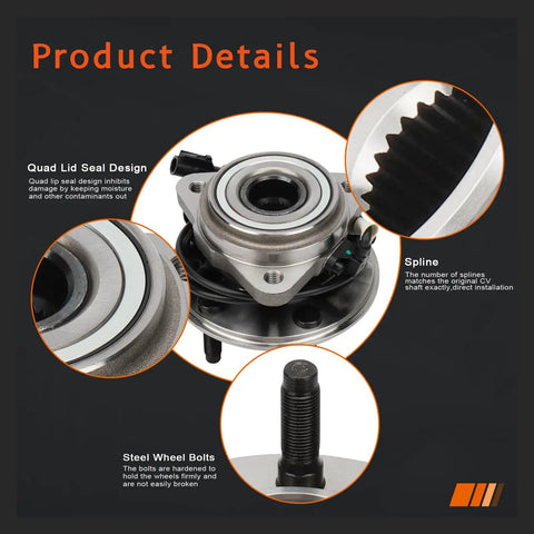 Product details of Front Wheel Hub And Bearing Assembly For 4WD Ford Explorer 1995 To 2001, Ford Ranger 2001 To 2009 with ABS sensor wire