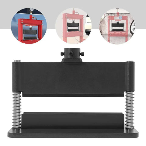 Front view of 12 Inch Press Brake Attachment Kit for 12 To 20 Ton Hydraulic Shop Presses, Beefy Metal Bending Tool for Steel Iron Aluminum.