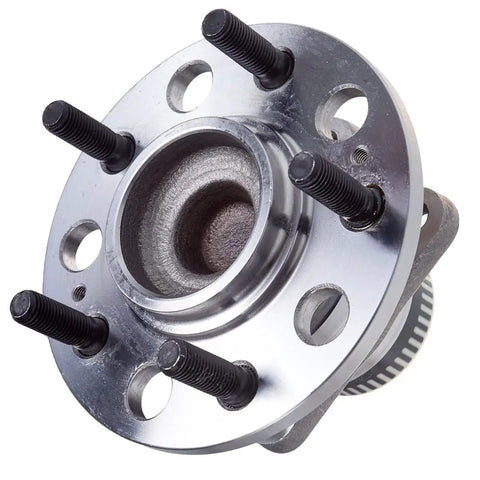 Rear Wheel Hub And Bearing Assembly Pair For Front Wheel Drive Hyundai Sonata Azera Tucson Optima Sportage Rondo And Kia Cadenza Go To Replacement Part With Durable Bearings And Easy Install For Reliable Drivetrain Performance, close-up view