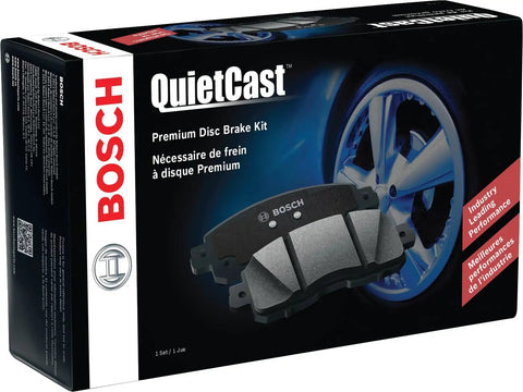 Bosch QuietCast Premium Ceramic Disc Brake Pad Set for Front Brakes