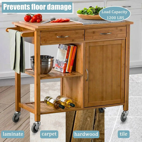 Wooden kitchen cart on Four Inch Prep Table Casters Set Of Four Heavy Duty Expanding Stem Wheel Casters With Brakes for prep tables