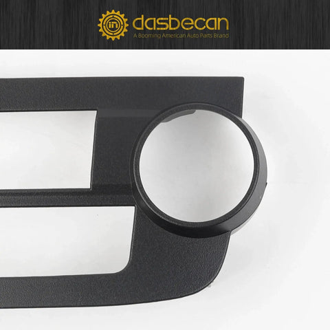 AC Control Panel Center Dash Vent Trim For Honda CRV 2007 2011 Bezel close-up view, black ABC plastic