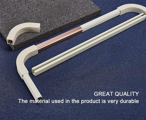 Heavy Duty Aluminum Ceiling Track System For Curtains With Hooks And Corner Connectors Set Of 2 9 To 12 Ft Track Set Top Brackets White Ideal For Room Dividers In Commercial Settings Such As Schools Clinics Hospitals Resorts With Smooth Quiet Operation