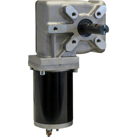 12V Electric Tarp Gear Motor For Dump Trailers And Electronic Tarp Systems With Bronze Alloy Gear And Weatherproof Chrome Plated Housing