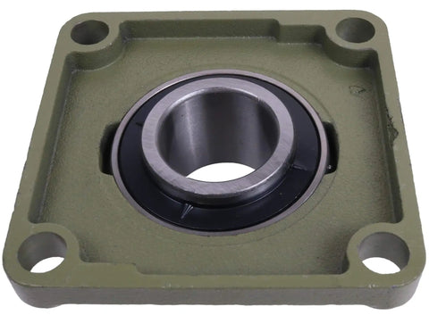 Front view of Two Inch Bore Four Bolt Flange Bearing With Set Screws F4B-SC-200 UCF211-32 SF-2 FY-2-TM for industrial machinery support