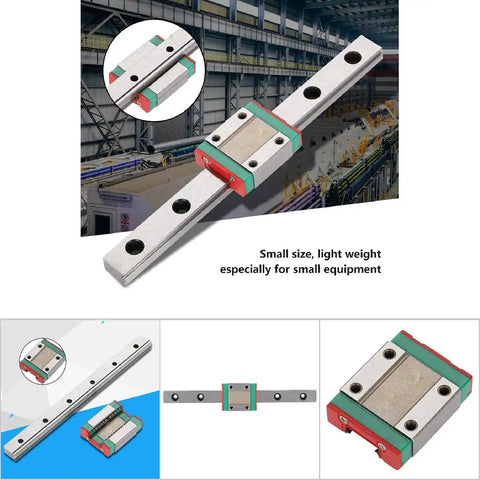 Compact And Handy 12mm Linear Rail With 4 Point Ball Retainer And Lubrication System For Precise Motion In Small Equipment 150mm Length