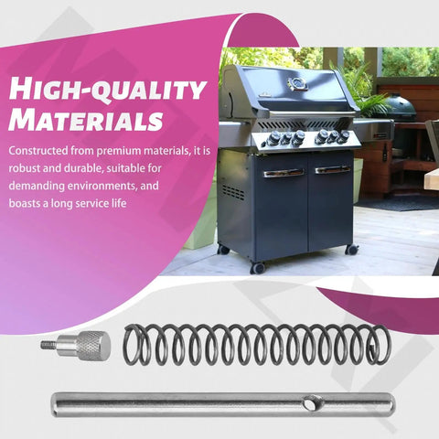 Locking Pin And Spring Kit For Blackstone Griddles With Flexfold Legs displayed with a grill in outdoor setting.