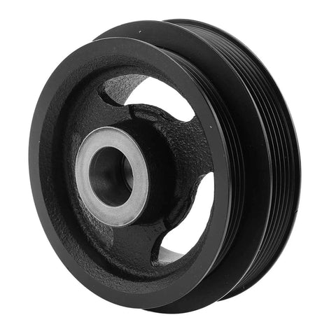 Engine Harmonic Balancer Crankshaft Pulley For DOHC V6 2.7L Fits Dodge Avenger 2008 2009 And Chrysler Sebring 2007 2010, black finish
