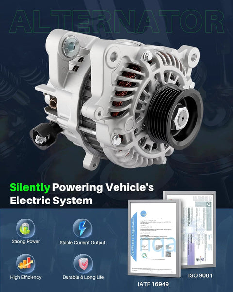 Swap In Alternator For Honda Civic 1.8L 2012 2015, HR V 1.8L 2016 2018, And Acura ILX 2.0L 2013 2015 - Product Image