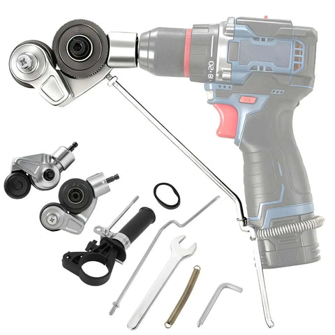 Metal Nibbler Drill Attachment Turn Your Power Drill Into A Pro Level Sheet Metal Cutter With A Double Cut Design For Fast Clean Burr Free Cuts