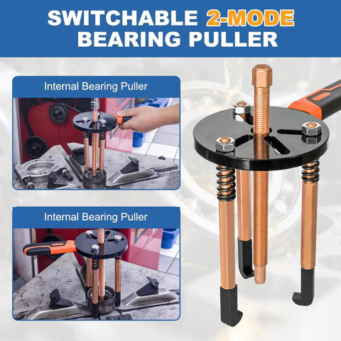 55 In 1 Bearing Puller Kit With Inner Hole Three Jaw Puller For Cars Motorcycles And Agricultural Machinery in use